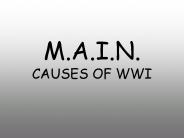 M.A.I.N. CAUSES OF WWI