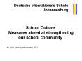 Deutsche Internationale Schule               Johannesburg PowerPoint PPT Presentation
