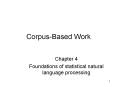 Corpus-Based Work PowerPoint PPT Presentation