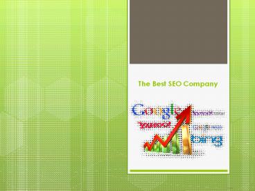 The Best SEO Company