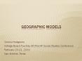 Geographic Models PowerPoint PPT Presentation