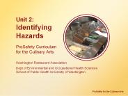 Unit 2: Identifying Hazards