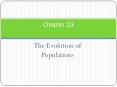 The Evolution of Populations PowerPoint PPT Presentation