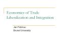 Economics of Trade Liberalization and Integration PowerPoint PPT Presentation