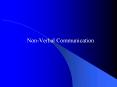 Non-Verbal Communication PowerPoint PPT Presentation