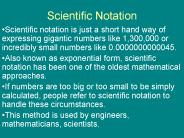 Scientific Notation