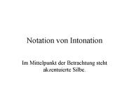 Notation von Intonation