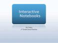 Interactive Notebooks PowerPoint PPT Presentation