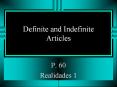 Definite and Indefinite Articles PowerPoint PPT Presentation