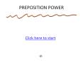 PREPOSITION POWER PowerPoint PPT Presentation
