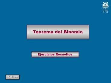Teorema del Binomio Ejercicios Resueltos  01