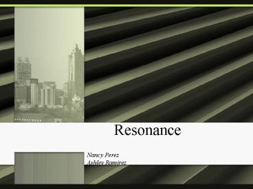 Resonance