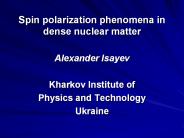 Spin%20polarization%20phenomena%20in%20dense%20nuclear%20matter