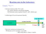 Reaction rates in the Laboratory