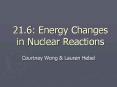 21.6: Energy Changes in Nuclear Reactions PowerPoint PPT Presentation
