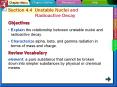 Section 4.4 Unstable Nuclei and Radioactive Decay PowerPoint PPT Presentation