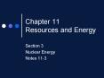 Chapter 11 Resources and Energy PowerPoint PPT Presentation