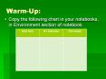 Warm-Up: PowerPoint PPT Presentation