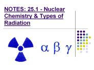 NOTES: 25.1 - Nuclear Chemistry
