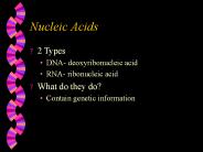 Nucleic Acids