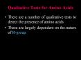 Qualitative Tests for Amino Acids PowerPoint PPT Presentation