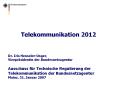 Telekommunikation 2012 PowerPoint PPT Presentation