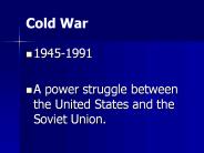Cold War