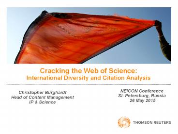 Cracking the Web of Science: International Diversity and Citation Analysis