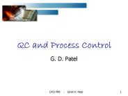 QC and Process Control