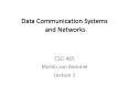 Data Communication Systems and Networks PowerPoint PPT Presentation