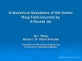 A Numerical Simulation of the Vortex Ring Field Incurred by A Round Jet PowerPoint PPT Presentation