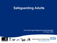 Safeguarding Adults