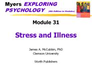 Myers EXPLORING PSYCHOLOGY  (6th Edition in Modules)