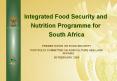 Integrated Food Security and Nutrition Programme for South Africa PowerPoint PPT Presentation