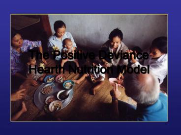 The Six Ds of Positive Deviance Approach