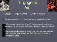 Ergogenic Aids