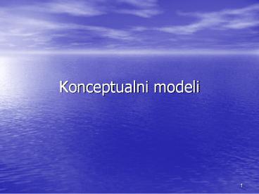 Konceptualni modeli