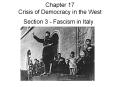 Chapter 17 Crisis of Democracy in the West PowerPoint PPT Presentation