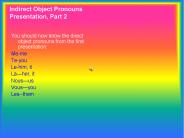 Indirect Object Pronouns Presentation, Part 2