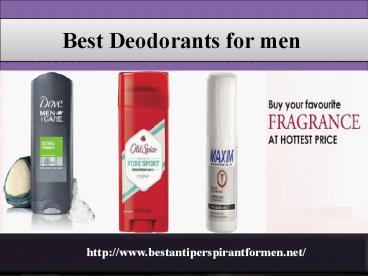 Best Deodorant for men