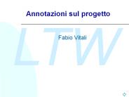 Annotazioni sul progetto