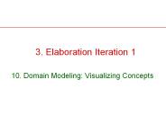 3. Elaboration Iteration 1
