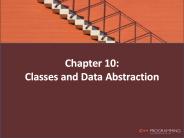 Chapter 10: Classes and Data Abstraction