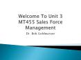 Welcome%20To%20Unit%203%20MT455%20Sales%20Force%20Management PowerPoint PPT Presentation
