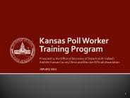 Kansas Poll Worker Training Program