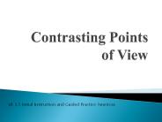 Contrasting Points of View