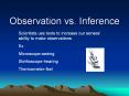 Observation vs. Inference PowerPoint PPT Presentation