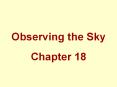 Observing the Sky PowerPoint PPT Presentation