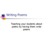 Writing Poems
