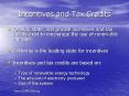 Incentives and Tax Credits PowerPoint PPT Presentation